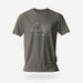 Load Me Up T-shirt | Raunchy T-shirt for Horny Gay Bottom Guys Who Crave Cum | Charcoal shirt with white line drawing of a dump truck