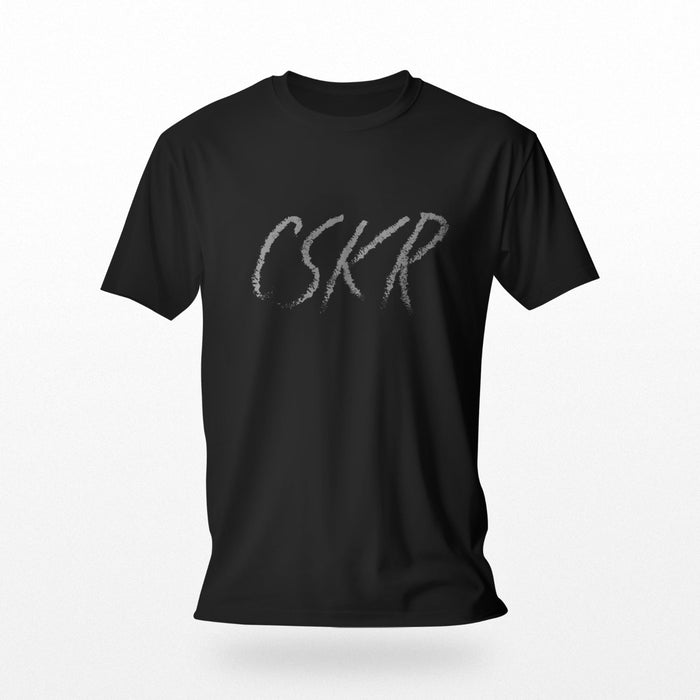 PRODUCT IMAGE | CSKR T-shirt from Pole & Hole | The texting (or sexting) abbreviation for cocksucker | Black