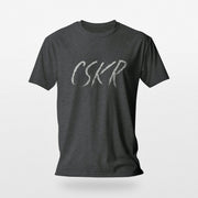 PRODUCT IMAGE | CSKR T-shirt from Pole & Hole | The texting (or sexting) abbreviation for cocksucker | Dark Gray Heather 