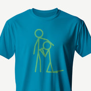 PRODUCT IMAGE: Dipstick | Stickman Blowjob | Funny, NFSW Shirt for Horny Gay Men | Aqua shirt