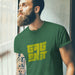 PRODUCT IMAGE: Gag on It T-shirt | Raunchy Tees for Horny Gay Oral Top Guys | Model wears Forest Green shirt with a typographic design