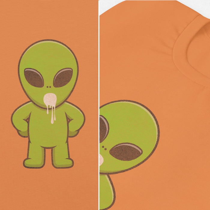 Product image: Invasion of the Load Chasers | Alien Cum Dump Shirt for Hungry, Thirsty, Horny Gay Guys | Orange