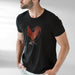 PRODUCT IMAGE | I Love Cock T-shirt from Aloe & Hole | The rooster symbolizes penis | Model w/ Black Shirt