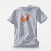 PRODUCT IMAGE | I Love Cock T-shirt from Aloe & Hole | The rooster symbolizes penis | Light Blue