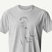 PRODUCT IMAGE: Muscle Daddy | Homo Erotic T-shirt | Masculine Tom of Finland Hottie | Shadows of a classically handsome hot man on Light Gray Heather Shirt (1)