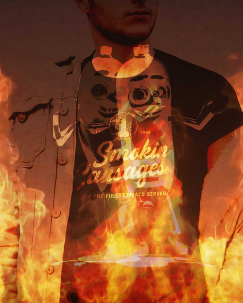 Video promoting the Smokin Sausages t-shirt | raunchy t-shirt for horny gay guys from Pole & Hole