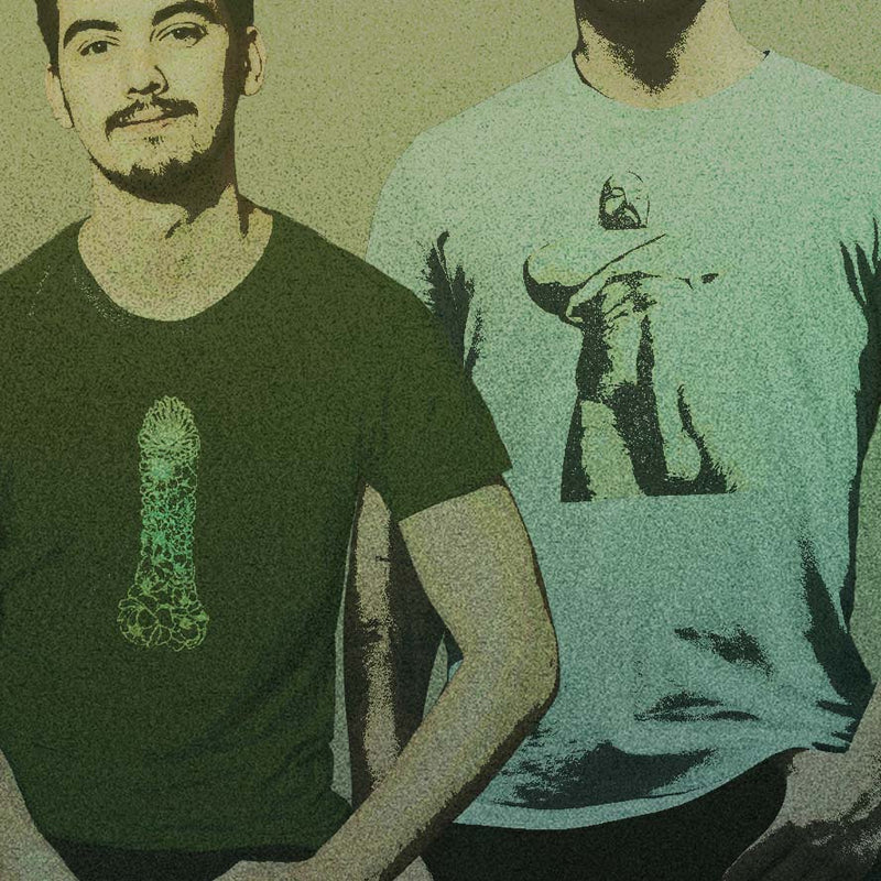 MOBILE SLIDER IMAGE linking to the Schlong Collection, celebrating phallic pride and desire with raunchy tees for horny gay guys by Pole & Hole.