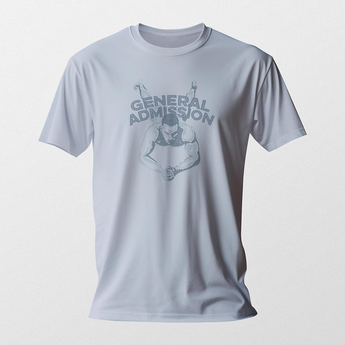 PRODUCT IMAGE: General Admission | NSFW Homo Erotic T-shirt for Horny Gay Bottom Guys | Light Blue