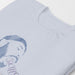 PRODUCT IMAGE: Skills | NSFW Homo Erotic T-shirt for Horny Gay Men into Oral Sex | Detail of Light Blue shirt