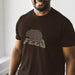 PRODUCT IMAGE: Feed | Hungry Gay Bear Shirt (Cubs and Otters, Too) | Model wears Brown shirt