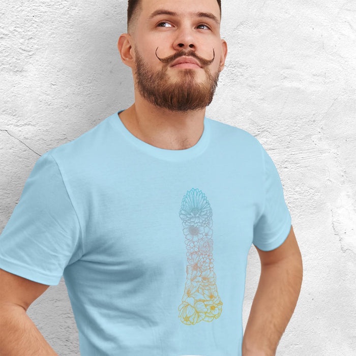 PRODUCT IMAGE: Pretty Penis | Model w/ Ocean shirt