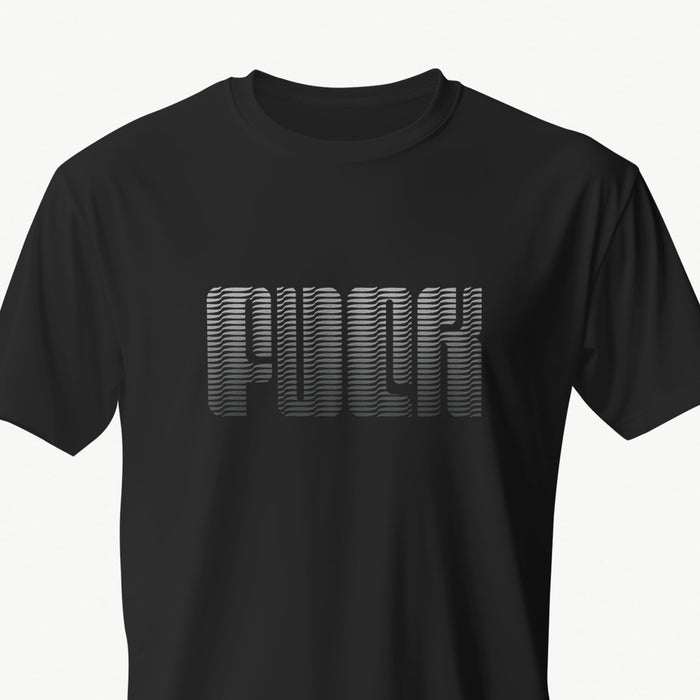 PRODUCT IMAGE: Fuck | Offensive NSFW T-shirt for Horny Gay Guys | Typographic Design | Black