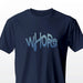 PRODUCT IMAGE: Whore | Offensive NSFW T-shirt for Horny Gay Guys | Typographic Design | Navy